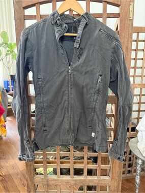 G-Star Raw Washed Charcoal Zip Front Field Jacket